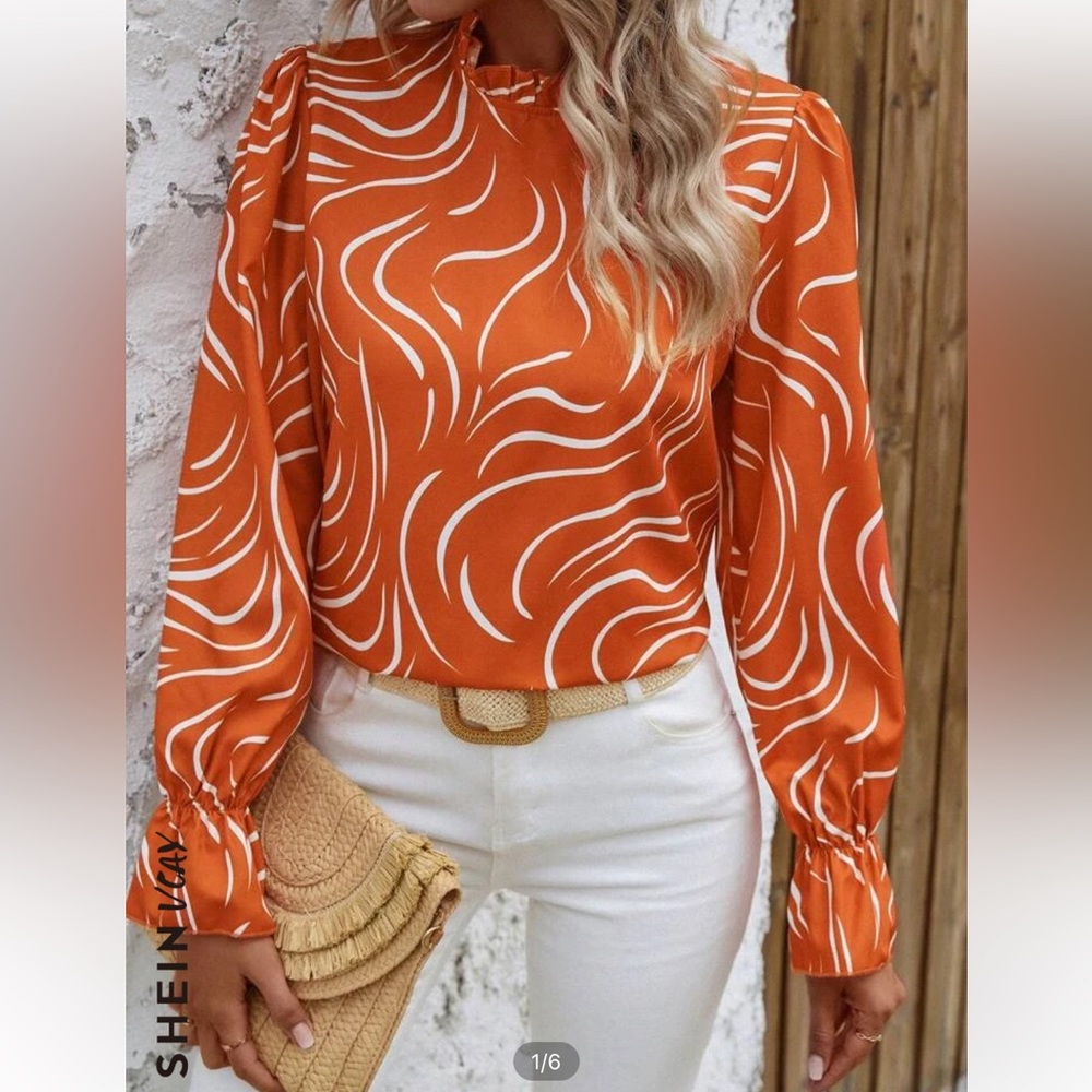 ORANGE BLOUSE